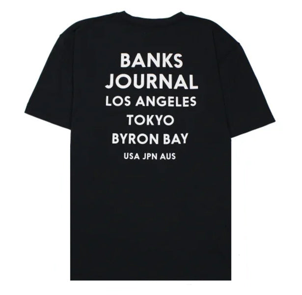 Hybrid Rashguard T-shirt [FLAG SURF] BLACK Amphibious