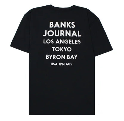 Hybrid Rashguard T-shirt [FLAG SURF] BLACK Amphibious