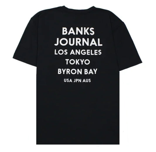 Hybrid Rashguard T-shirt [FLAG SURF] BLACK Amphibious