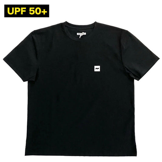 Hybrid Rashguard T-shirt [FLAG SURF] BLACK Amphibious