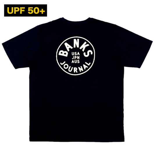 Hybrid Rashguard T-shirt [CIRCLE] BLACK Amphibious