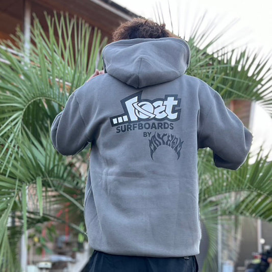10oz Sweat Full-Zip Hoodie [LOST by MAYHEM] (Fleece-Lined) CEMENT
