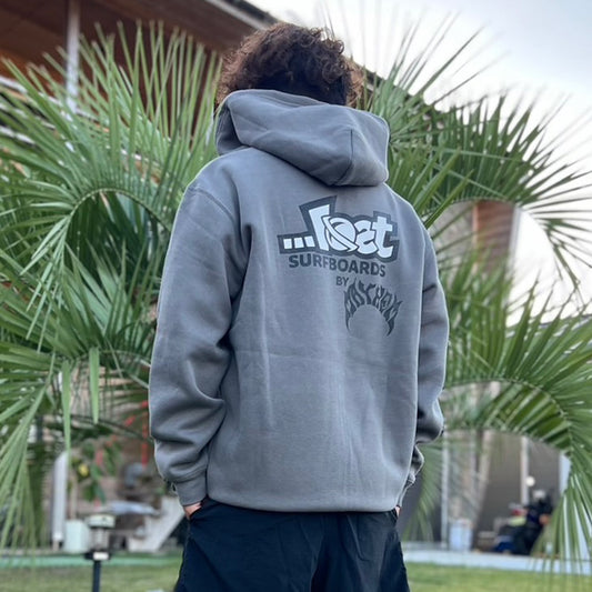 10oz Sweat Full-Zip Hoodie [LOST by MAYHEM] (Fleece-Lined) CEMENT