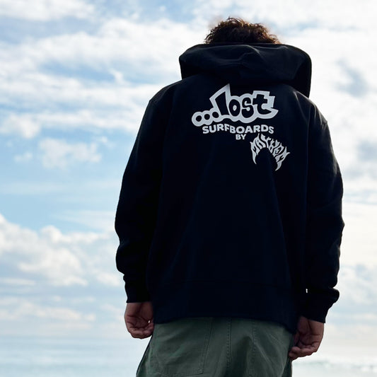 10oz Sweat Full-Zip Hoodie [LOST Surfboards] (Fleece-Lined)