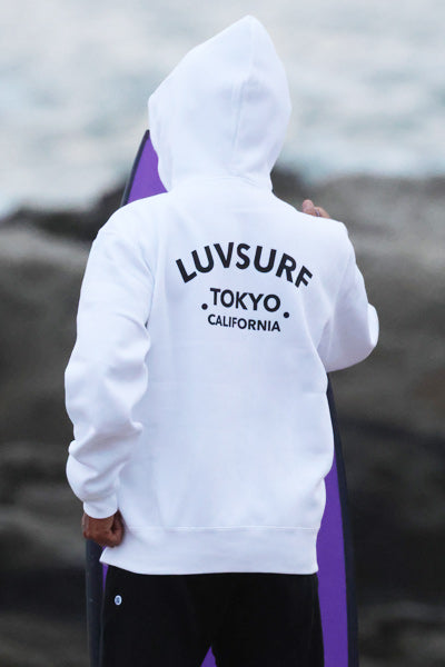 10oz Sweat Full-Zip Hoodie [LTC] (Fleece-Lined) WHITE