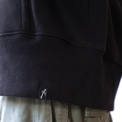 10oz Sweat Full-Zip Hoodie [MAYHEM DESIGN] (Fleece-Lined) BLACK