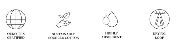 土耳其毛巾 [Botanical Balance] 黑色