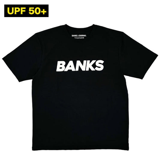 ハイブリッド ラッシュガードTシャツ [OLDFONT] BLACK 水陸両用