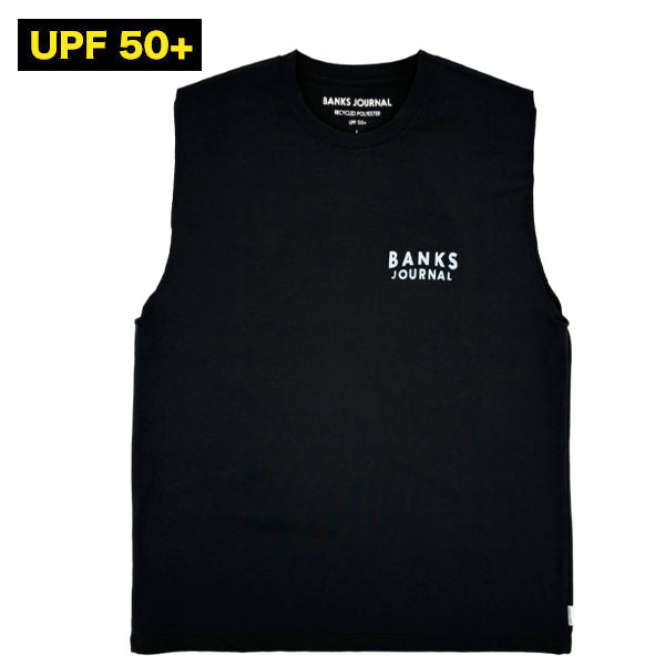 Hybrid Rashguard Cut T-shirt [ACHIEVE SURF BAND] BLACK Amphibious