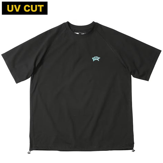 BLACK EDITION HYBRID RASHGUARD T-SHIRT / BLACK AQUA Amphibious