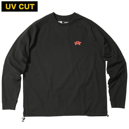 BLACK EDITION Hybrid Rashguard Long Sleeve T-Shirt / BLACK CORAL Amphibious