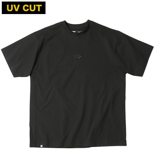 CENTER LOGO HYBRID RASHGUARD T-SHIRT / BLACK Amphibious