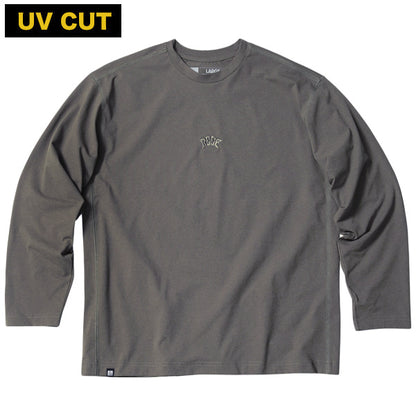 CENTER LOGO Hybrid Rashguard Long Sleeve T-Shirt / GREIGE Amphibious