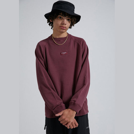 30% Off Sale! Unisex Raglan Crew Neck [SOCIETY] Wine