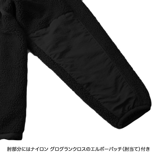 シープボア フリース フルジップパーカ [LTC]（裏地付）BLACK