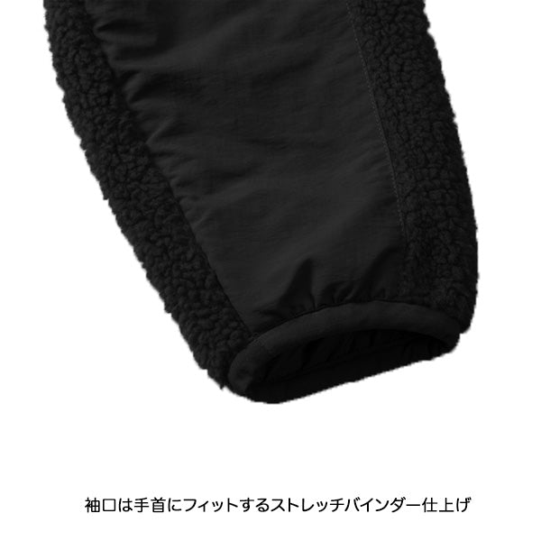シープボア フリース フルジップパーカ [LTC]（裏地付）BLACK