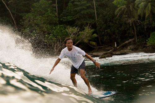 HYBRID RASHGUARD T-SHIRT / WHITE Amphibious