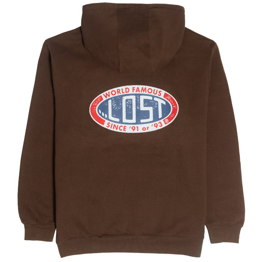 "LOST" GARAGE HOODIE / CHESTNUT