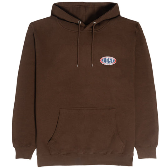 "LOST" GARAGE HOODIE / CHESTNUT