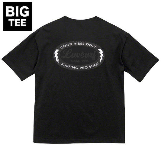 Big Silhouette T-shirt [GOOD VIBES] BLACK / Size L
