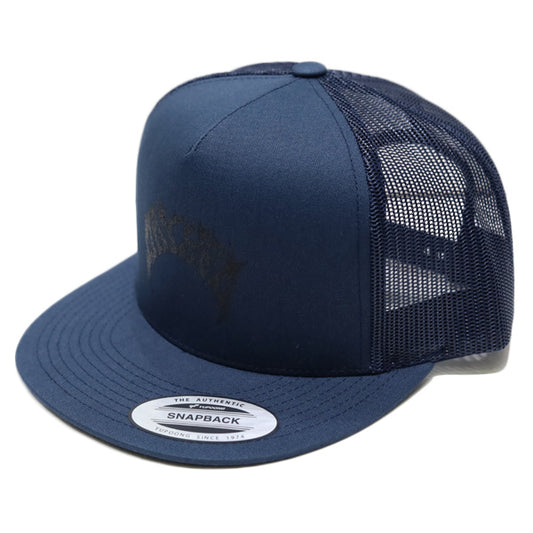 『MAYHEM』FLAT VISOR TRUCKER CAP / NAVY