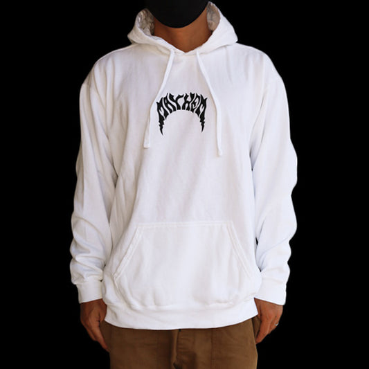 Pullover hoodie [MAYHEM BOLTS] WHITE