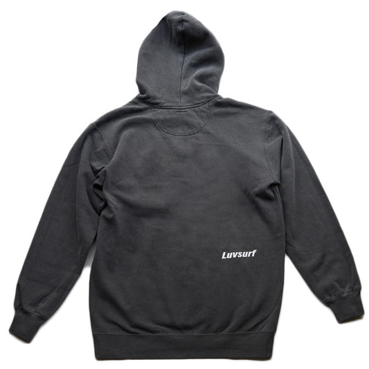 9.5oz Garment Hooded Sweatshirt [High Brand] (Fleece Lined) Pepper