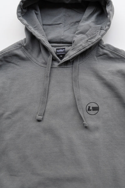 9.5oz Garment Hooded Sweatshirt [High Brand] (Fleece Lined) Gray