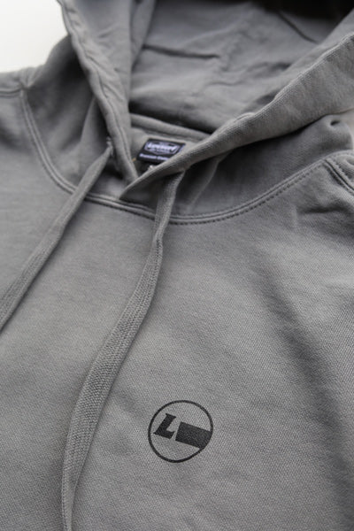 9.5oz Garment Hooded Sweatshirt [High Brand] (Fleece Lined) Gray