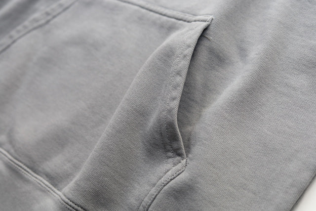9.5oz Garment Hooded Sweatshirt [High Brand] (Fleece Lined) Gray