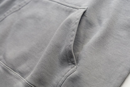 9.5oz Garment Hooded Sweatshirt [High Brand] (Fleece Lined) Gray
