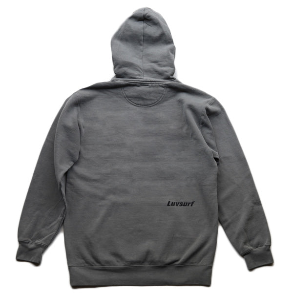 9.5oz Garment Hooded Sweatshirt [High Brand] (Fleece Lined) Gray