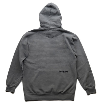 9.5oz Garment Hooded Sweatshirt [High Brand] (Fleece Lined) Gray