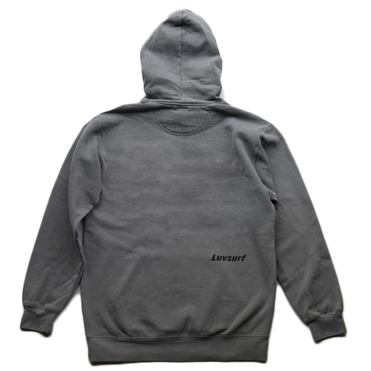 9.5oz Garment Hooded Sweatshirt [High Brand] (Fleece Lined) Gray