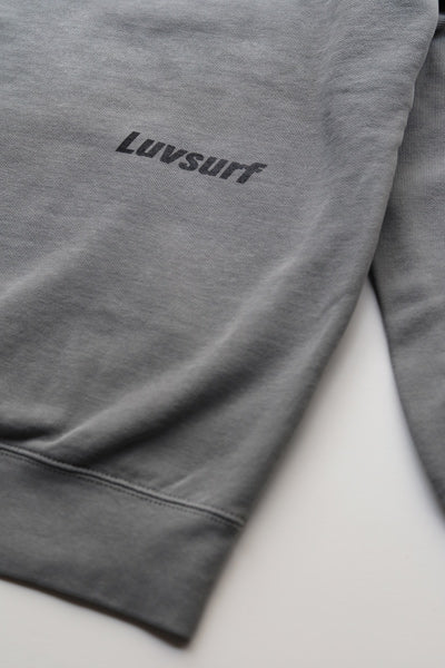 9.5oz Garment Hooded Sweatshirt [High Brand] (Fleece Lined) Gray