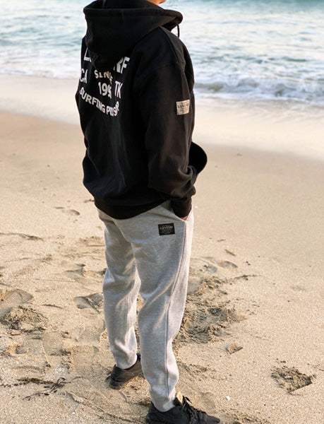 Original 12oz Double Zip Hoodie [SINCE] (Fleece Lined) Black