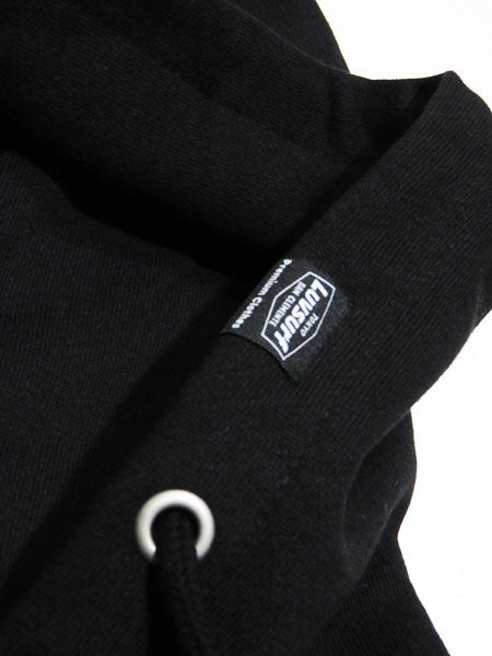 Original 12oz Double Zip Hoodie [GOOD VIBES] (Fleece Lined) BLACK