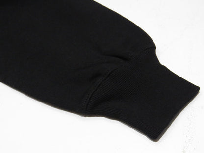 Original 12oz Double Zip Hoodie [GOOD VIBES] (Fleece Lined) BLACK