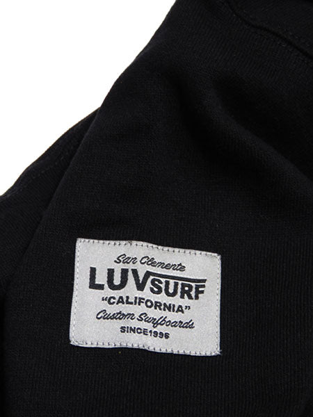 Original 12oz Double Zip Hoodie [GOOD VIBES] (Fleece Lined) BLACK