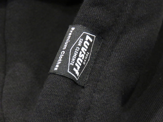 Original Sweatshirt Pullover Hoodie (Fleece Lined) [GOOD VIBES] BLACK