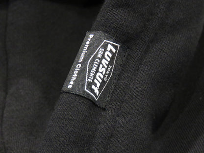 Original Sweatshirt Pullover Hoodie (Fleece Lined) [GOOD VIBES] BLACK