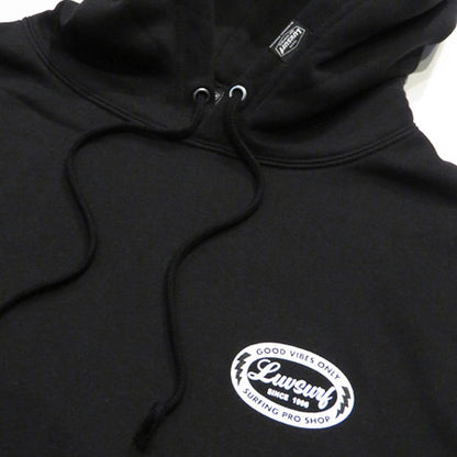 Original Sweatshirt Pullover Hoodie (Fleece Lined) [GOOD VIBES] BLACK