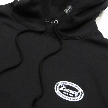 Original Sweatshirt Pullover Hoodie (Fleece Lined) [GOOD VIBES] BLACK