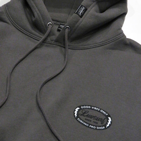 Original Sweat Pullover Hoodie (Fleece Lined) [GOOD VIBES] CEMENT