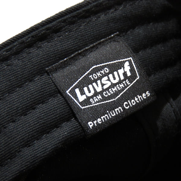 Cotton Twill Flat Visor Embroidered Cap [Racing Icon] BLACK