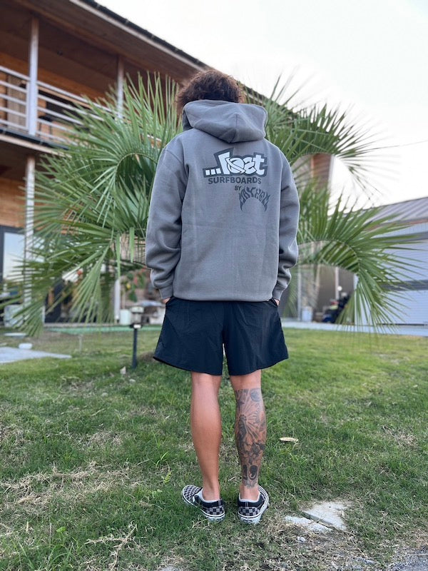 10oz Sweat Full-Zip Hoodie [LOST by MAYHEM] (Fleece-Lined) CEMENT