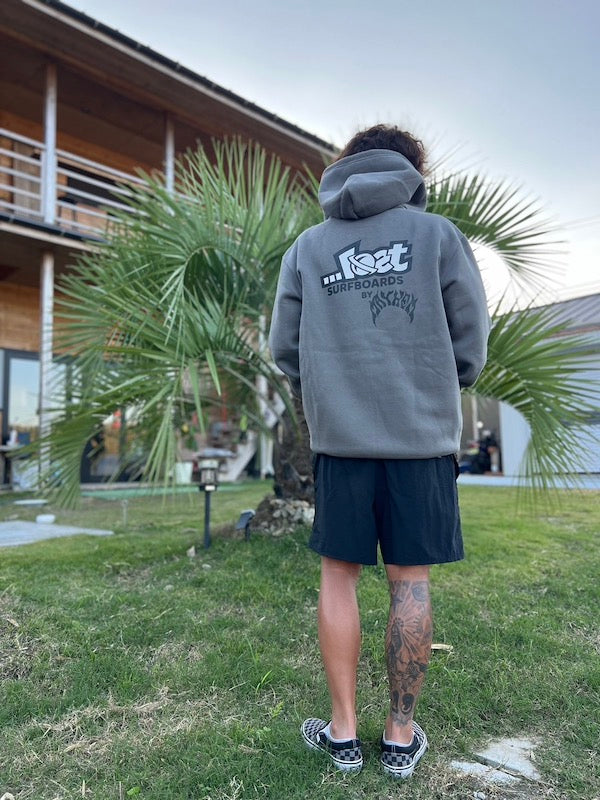 10oz Sweat Full-Zip Hoodie [LOST by MAYHEM] (Fleece-Lined) CEMENT