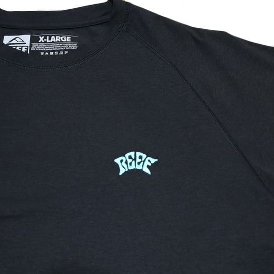 BLACK EDITION HYBRID RASHGUARD T-SHIRT / BLACK AQUA Amphibious