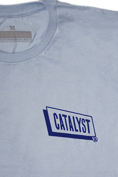『CATALYST』Tシャツ [CLARK BASHAMS] L.BLUE