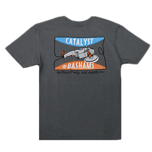 『CATALYST』Tシャツ [@BASHAMS GRINDER] GREY